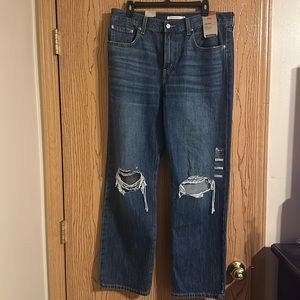 Levi’s Womens Low Pro Straight Leg Denim Jeans